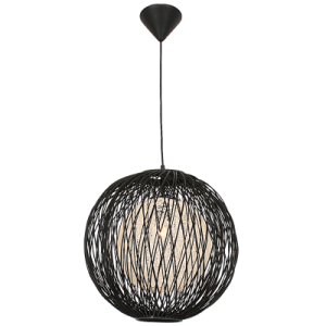 Black Outer Bamboo Cover with Natural Inner Twine (PEN194/1 BLACK)