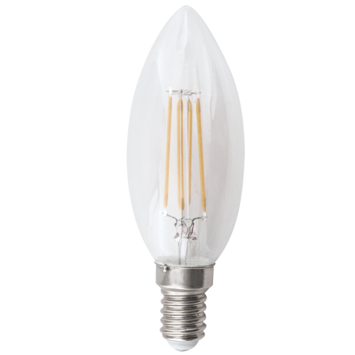 4.5W Dimmable LED Filament Candle Bulb (BULB LED 190, BULB LED 191)
