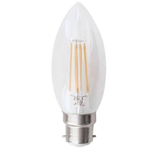 4.5W Dimmable LED Filament Candle Bulb (BULB LED 194, BULB LED 195)