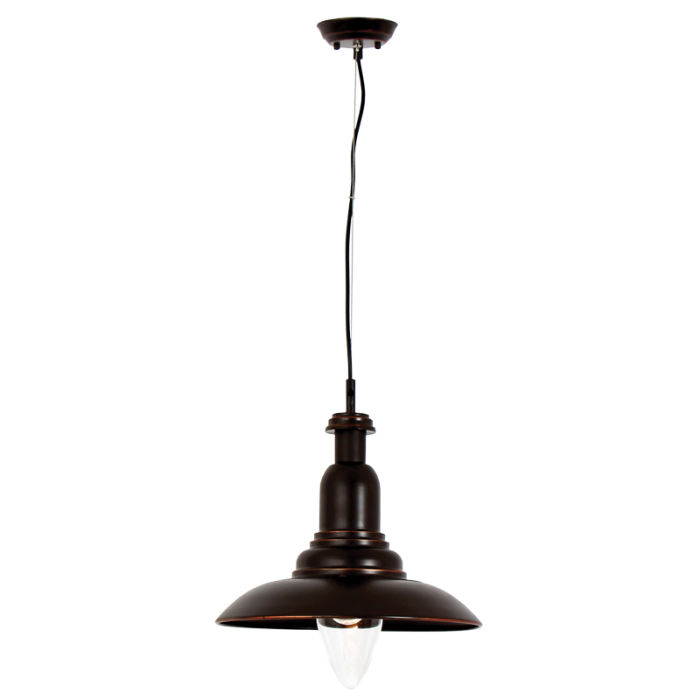 Metal Pendant with Clear Glass (PEN266 COPPER)