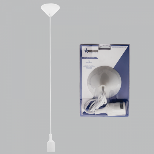 PVC and Silicon Pendant (PEN285/1 WHITE)