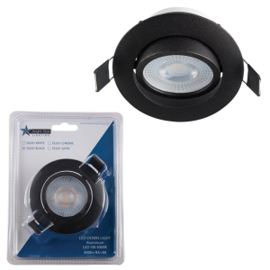 Blister Pack with Aluminium Tilt LED Down Lighter and Bulb (DL031)