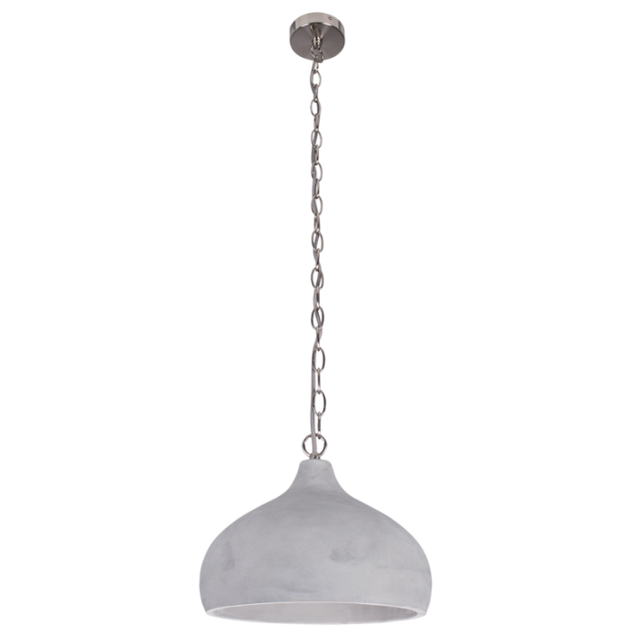 Satin Chrome with Cement Pendant (PEN351 STONE)