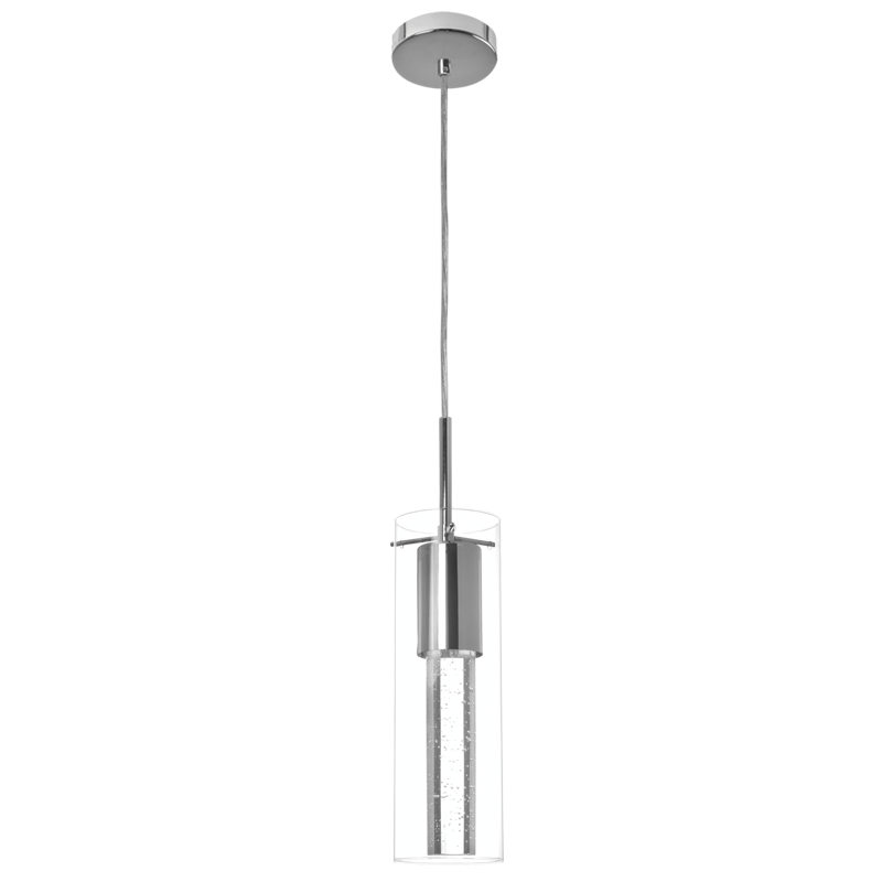 Polished Chrome with Clear Outer Glass and Crystal (PEN376/1 CRYSTAL)