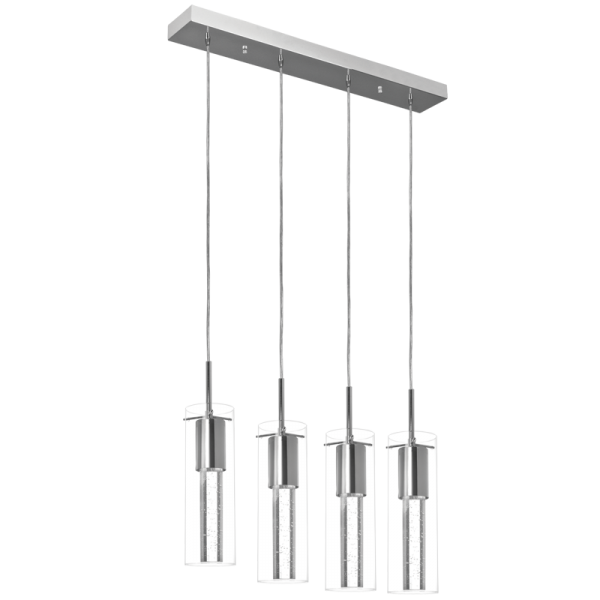 Polished Chrome with Clear Outer Glass and Crystal (PEN377/4 CRYSTAL)