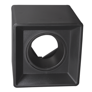 Surface Mount Polycarbonate with Antiglare Ring, Tilt, without lampholder (DL120)