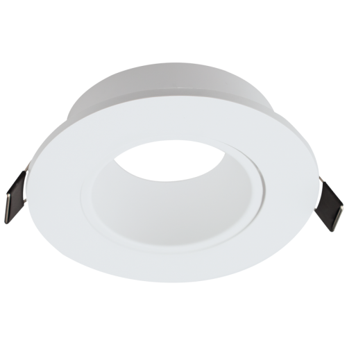 Round Recessed Polycarbonate with Antiglare Ring, Tilt, without lampholder (DL123)