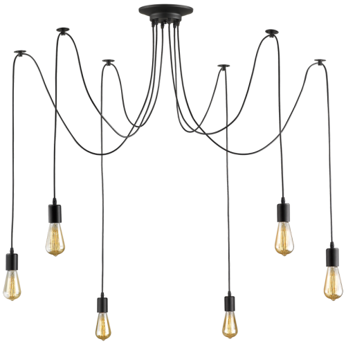Metal Cord Pendant (PEN452/6 BLACK)
