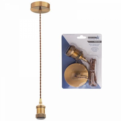 Brown Bronze Cord Pendant (PEN540 BROWN BRONZE)