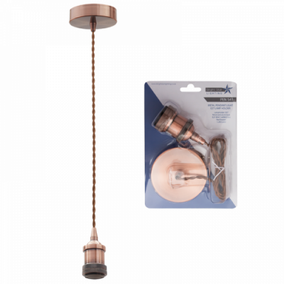 Red Bronze Cord Pendant (PEN541 RED BRONZE)