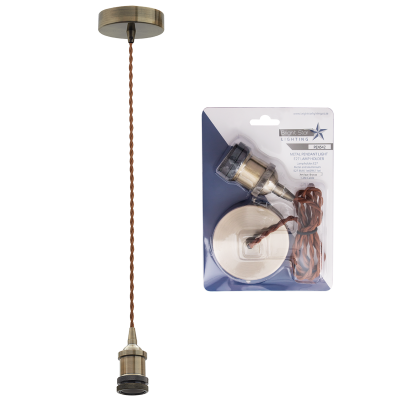Antique Bronze Cord Pendant (PEN542 ANTIQUE BRONZE)
