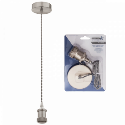 Matt Nickel Cord Pendant (PEN543 MATT NICKEL)
