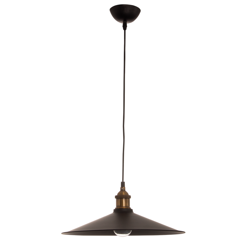 Metal Pendant with Black Inner (PEN547 ANTIQUE BLACK)