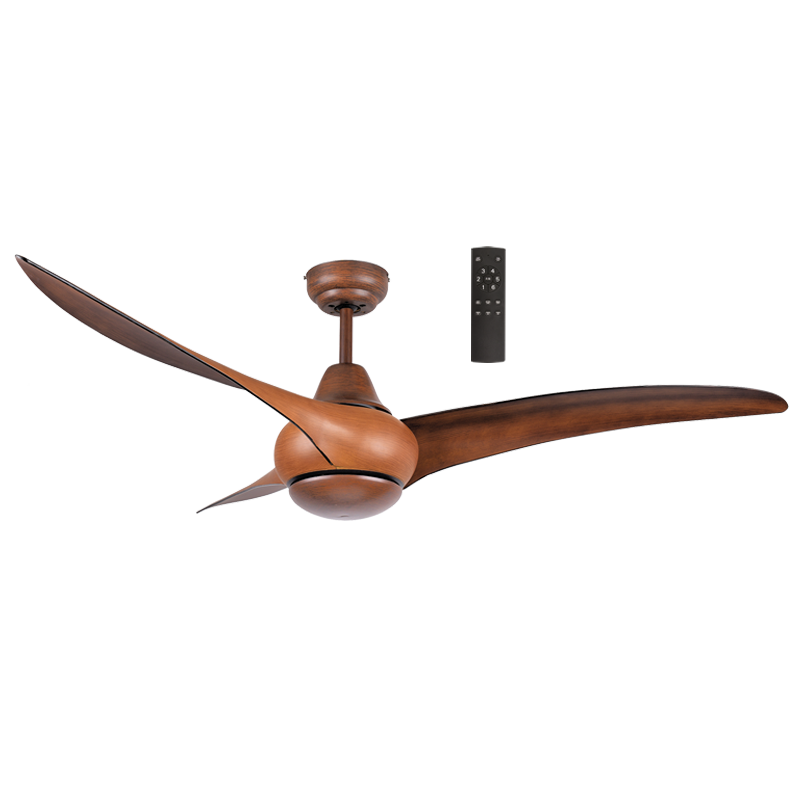 Steel, Wood Finish, No Light (FCF049 WOOD)