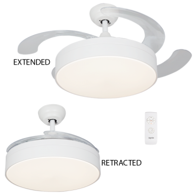 Metal with Retractable ABS Blades (FCF055 WHITE)