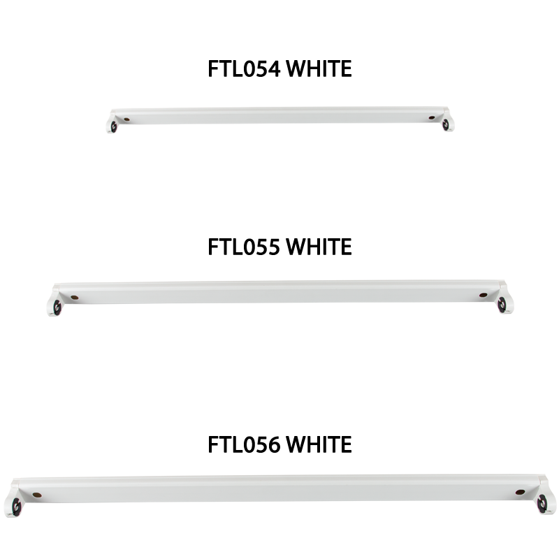 T8 LED PVC Open Channel Fitting (FTL054, FTL055, FTL056 WHITE)