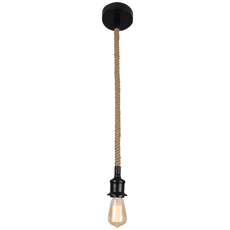 Metal Pendant with Rope (PEN587 BLACK)