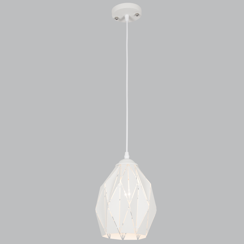 Sand White Metal Cord Pendant (PEN637/1 WHITE)