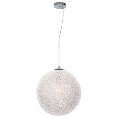 Polished Chrome Pendant with Clear Acrylic Cover (PEN662 CLEAR)