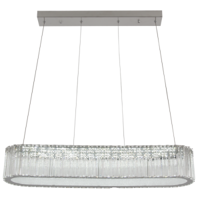 Polished Chrome and Crystals and Adjustable Cords and Remote Control (PEN691 CRYSTAL)