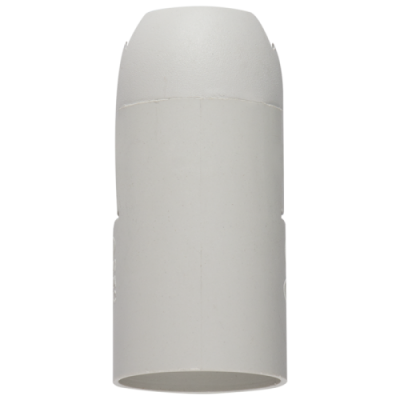 SES White Plastic Lampholder, No Thread (PART100)