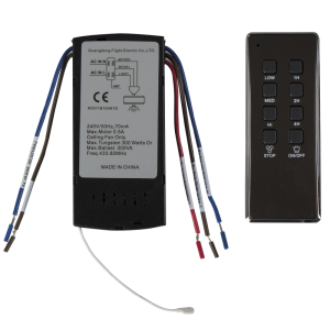 Ceiling Fan Bronze Remote and Receiver for: (PART504)
