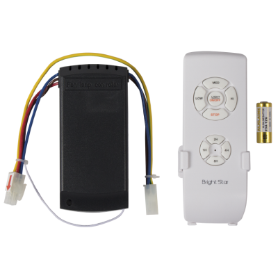 Ceiling Fan White Remote and Receiver for: (PART505)