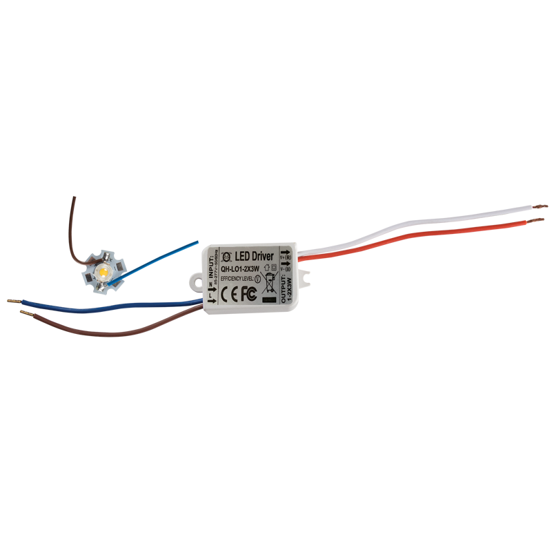 3W LED COB with 500mm Wire and LED Driver (PART651)