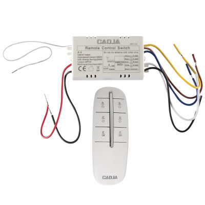 4 Way Remote and 200W LED Receiver (PART506)