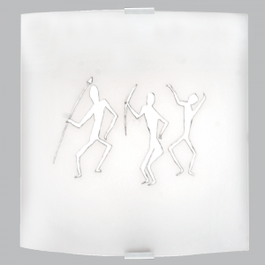 Glass Wall Bracket with Satin Chrome Clips (WB9003 GLASS)