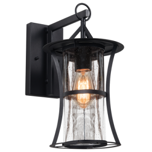 Iron and Clear Speckled Glass (L352 BLACK)