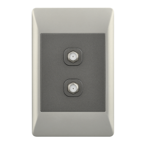 Double Satellite Socket – 2 X 4 (ESW089 DUO)
