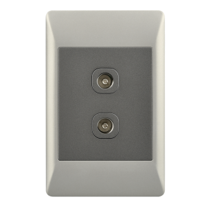 Double TV Socket – 2 X 4 (ESW085 DUO)