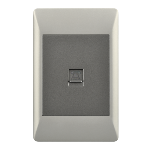 Telephone Socket – 2 X 4 (ESW083 DUO)