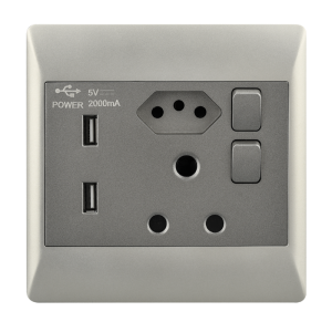 16 AMP Plug + New RSA Socket + 2 USB – 4 X 4 (EPL354 DUO)