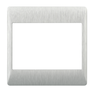 Brushed Silver Cover (COMPONENT) – 4 x 4 (ECP618 BRUSHED SILVER)