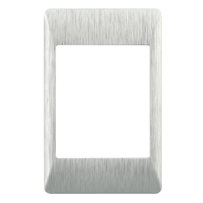 Brushed Silver Cover (COMPONENT) – 2 x 4 (ECP612 BRUSHED SILVER)