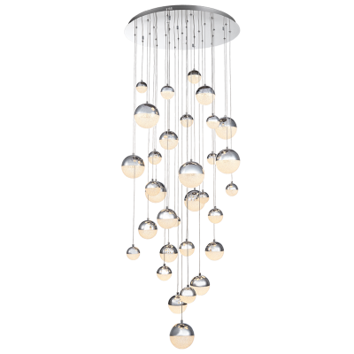 Stainless Steel and Acrylic Pendant (PEN248/32 CHROME)