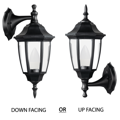 Convertible Up or Down Facing Lantern (L340 BLACK)