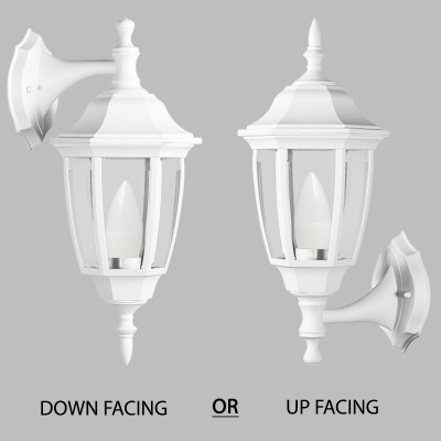 Convertible Up or Down Facing Lantern (L340 WHITE)