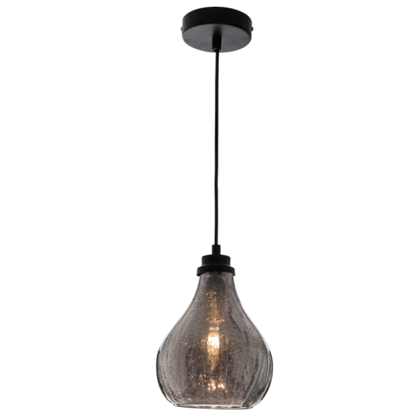 Metal and Chrome Colour Glass Pendant (PEN415 CHROME)