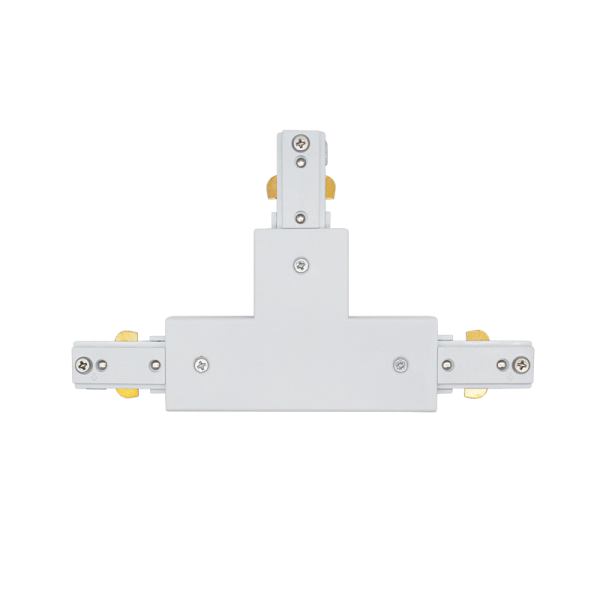 White T Type Joiner for 3 Wire Track (S555 TYPE T WHITE)