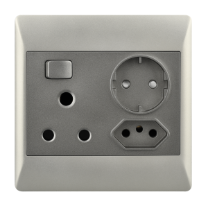 16 AMP Plug + New RSA Socket + Schuko – 4 X 4 (EPL362 DUO)