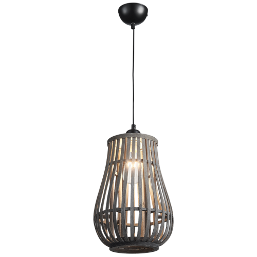Metal and Rattan Pendant (PEN218 RATTAN)