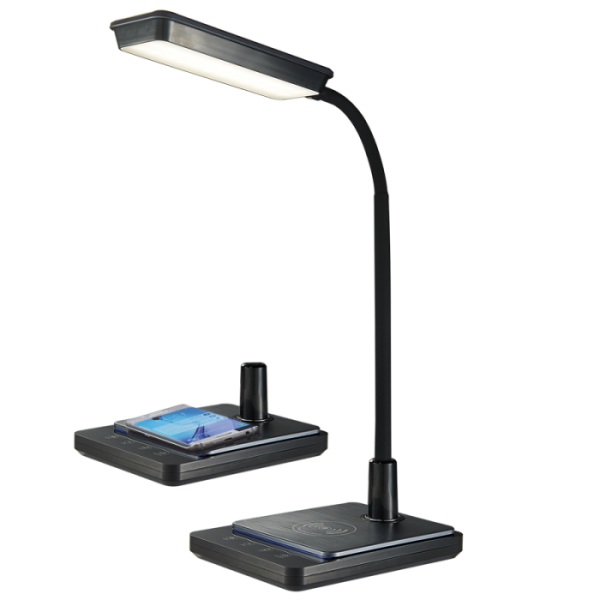 QI Wireless Mobile Charger LED Desk Lamp (TL627 BLACK LED)