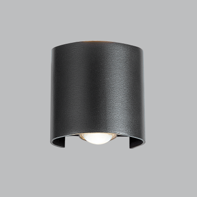 Aluminium LED Wall Bracket with Glass (L245 BLACK)
