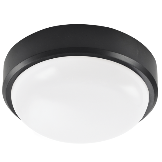 LED, PC Bulkhead with Polycarbonate Cover (BH128 AND BH129 BLACK)