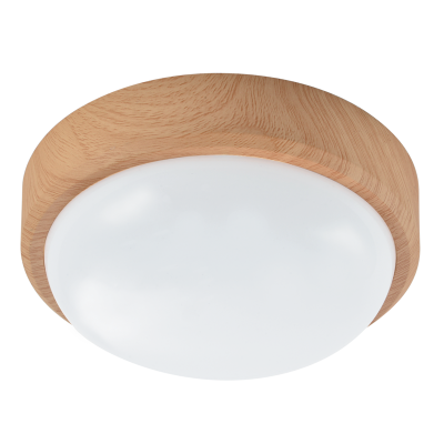 Polycarbonate Ceiling Fitting (CF125 AND CF128 LIGHT WOOD)