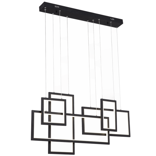 Sand Black Aluminium and Acrylic LED Fitting (CH517 BLACK)