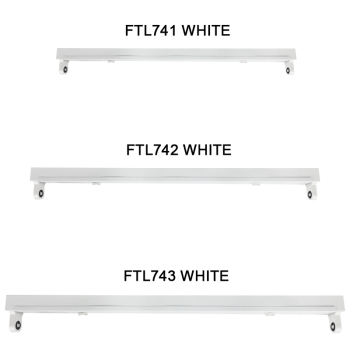 LED, G5 T5 PC Lamp holder, Metal Base, 2 Side Power (FTL741, FTL742, FTL743 WHITE)